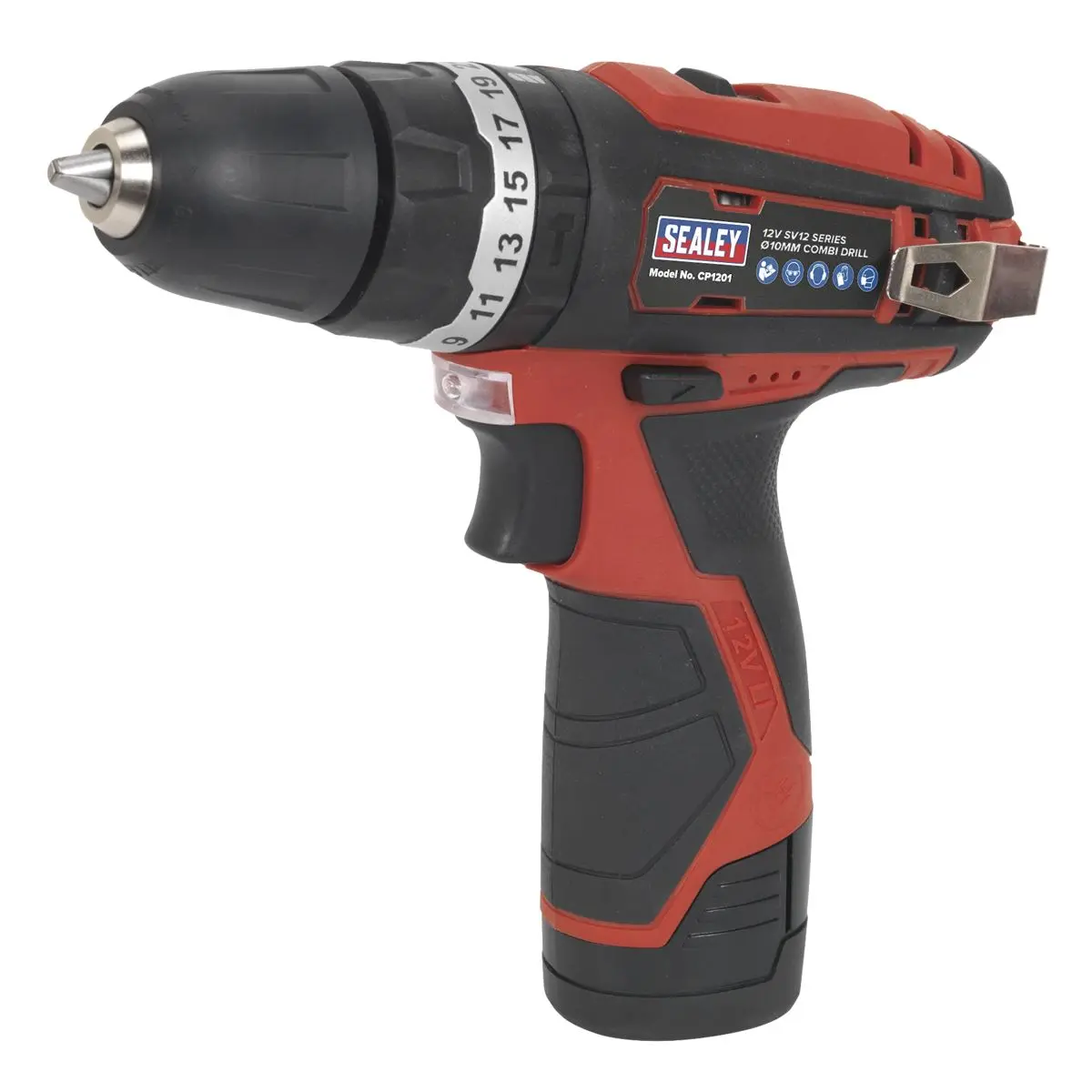 Sealey Cordless Combi Drill Ø10mm 12V SV12 Series - Body Only - Image 8