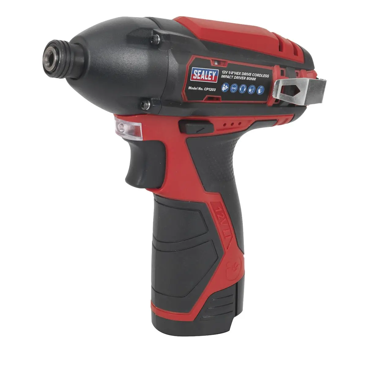Sealey Cordless Impact Driver 1/4"Hex Drive 12V SV12 Series - Body Only - Image 6
