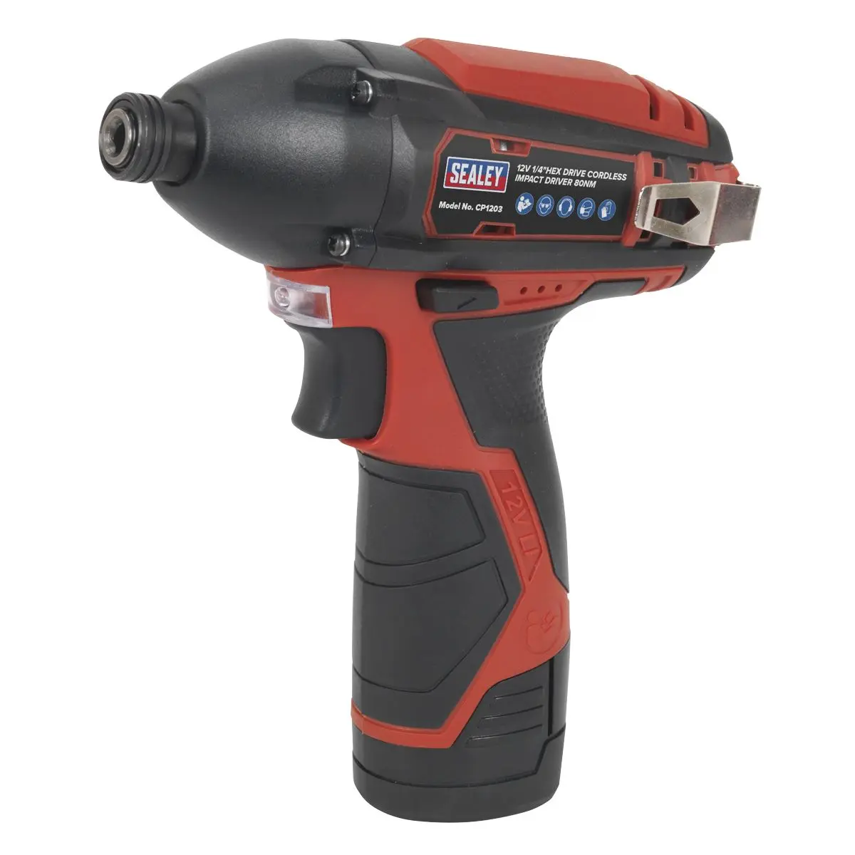 Sealey Cordless Impact Driver 1/4"Hex Drive 12V SV12 Series - Body Only - Image 8