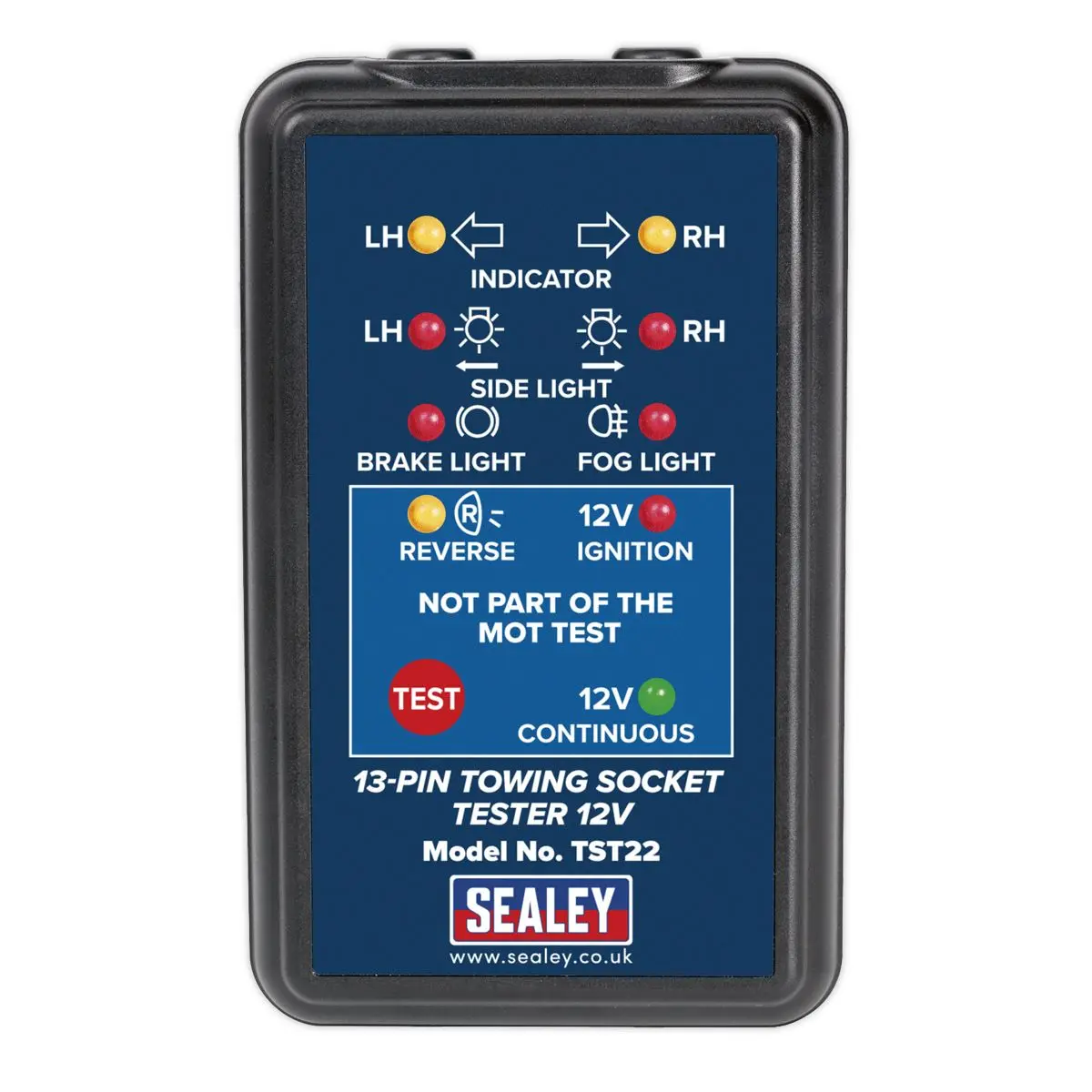 Sealey Towing Socket Tester 13-Pin 12V - DVSA Approved - Image 3
