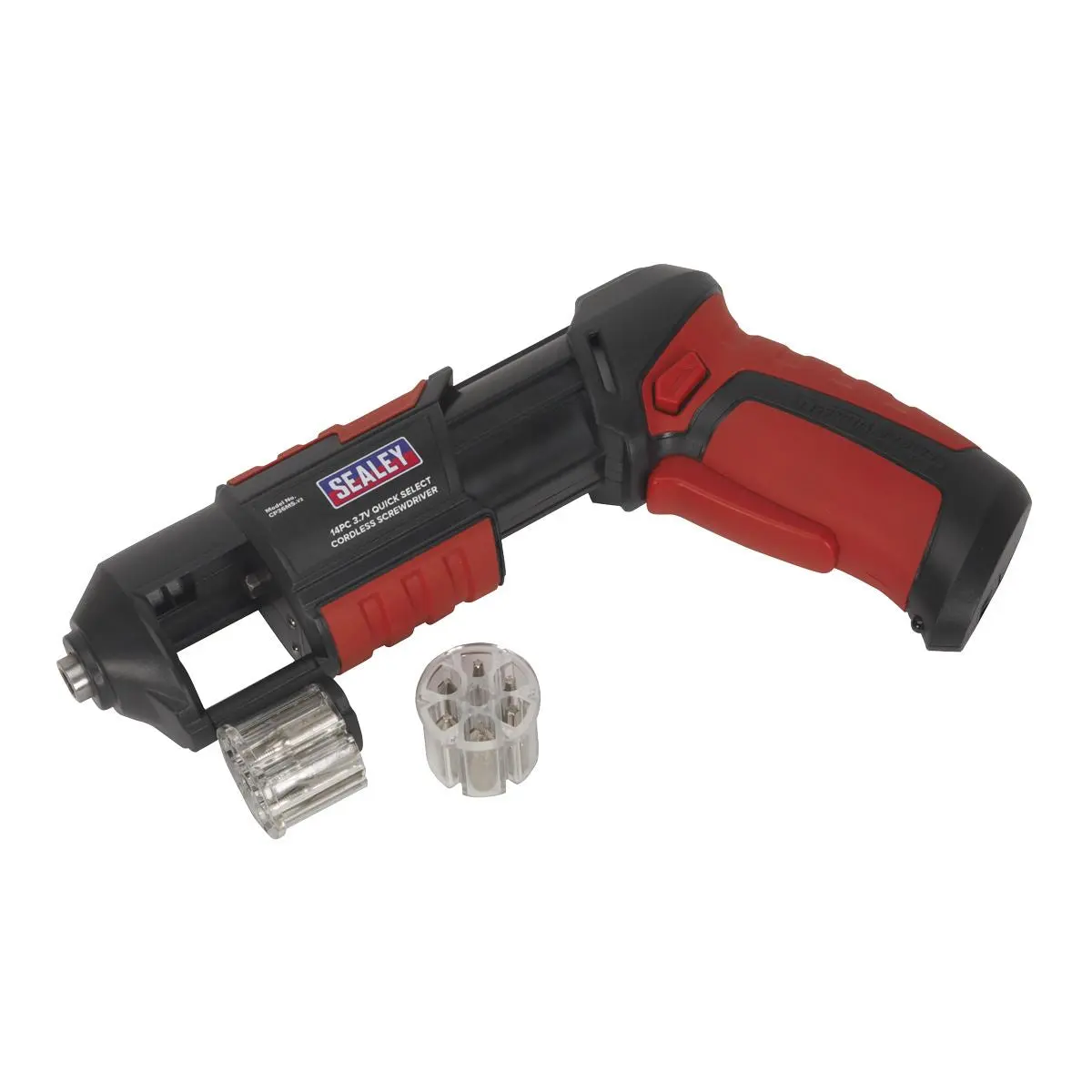 Sealey 14 Piece 3.7V Li-ion Cordless Quick Select Screwdriver USB Charger PH PZ TX - Image 5