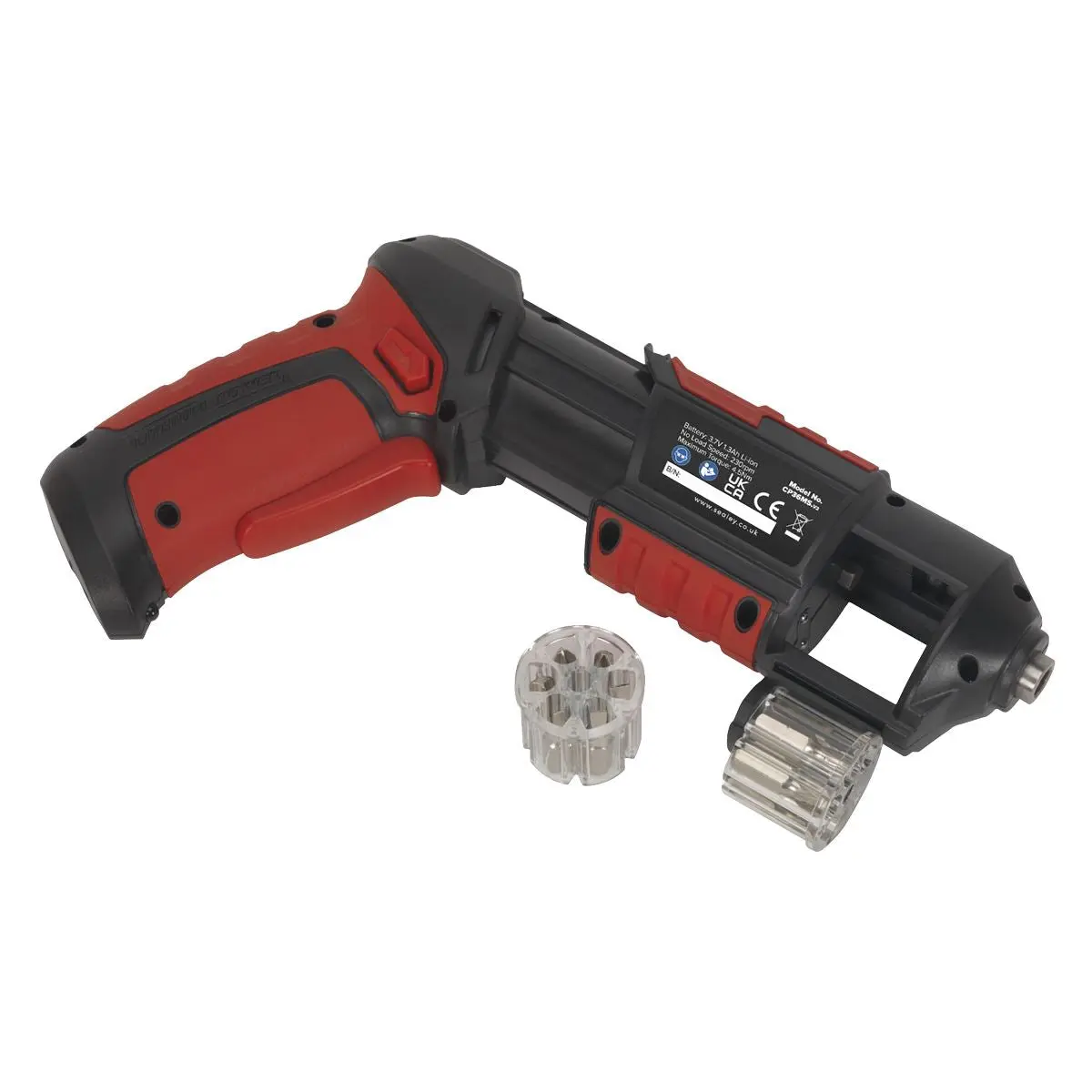 Sealey 14 Piece 3.7V Li-ion Cordless Quick Select Screwdriver USB Charger PH PZ TX - Image 6