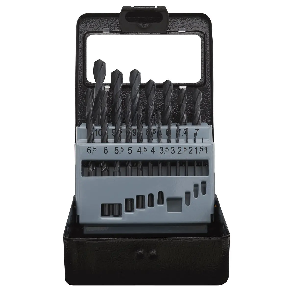 Sealey 19 Piece 1-10mm HSS Drill Bit Set in Case Storage Metal Steel Forged Drill Bit Set - Image 2