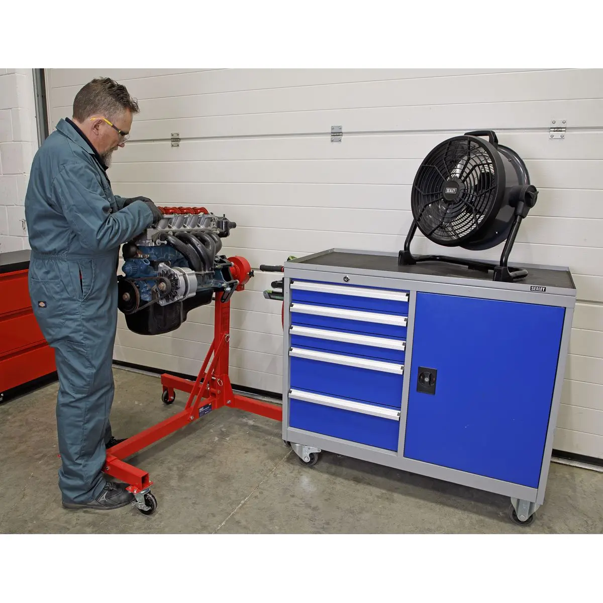 Sealey 230V with Cordless Option High Velocity Drum Fan 16 - Image 5