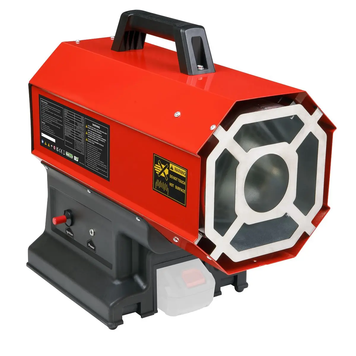 Sealey 230V with Cordless Option Space Warmer® Propane Heater 30,000-68,000Btu/hr (9-20kW) - Image 5