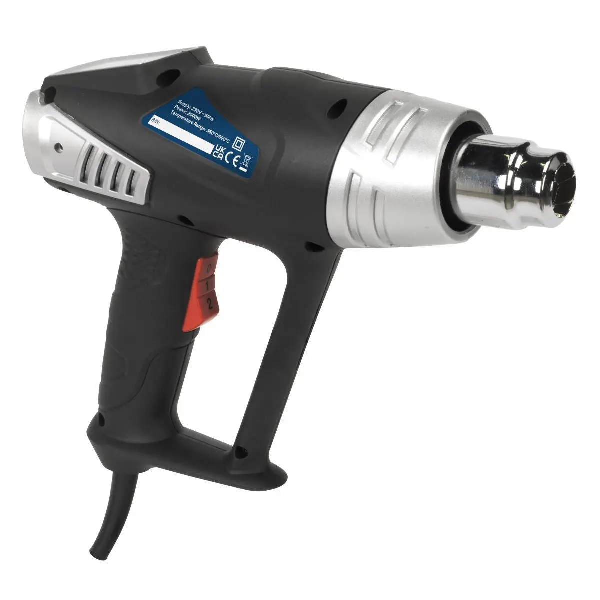 Sealey 2 Step Hot Air Gun Kit 350°C/600°C 2000W - Image 2