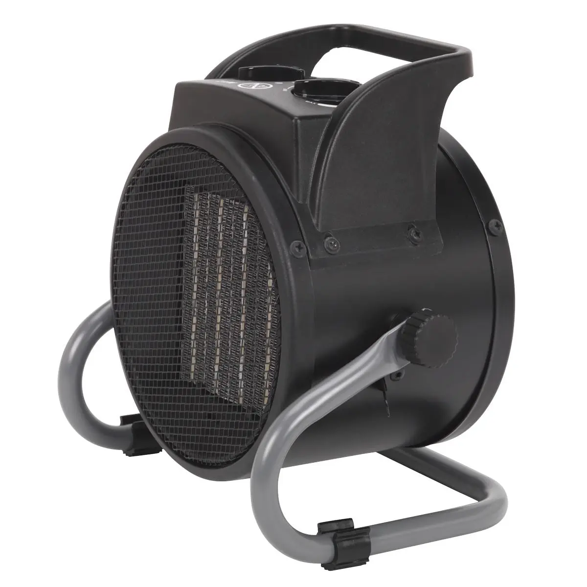 Sealey 2000W Industrial PTC Fan Heater 230V Two Thermostat Heat Settings Work Bench - Image 6