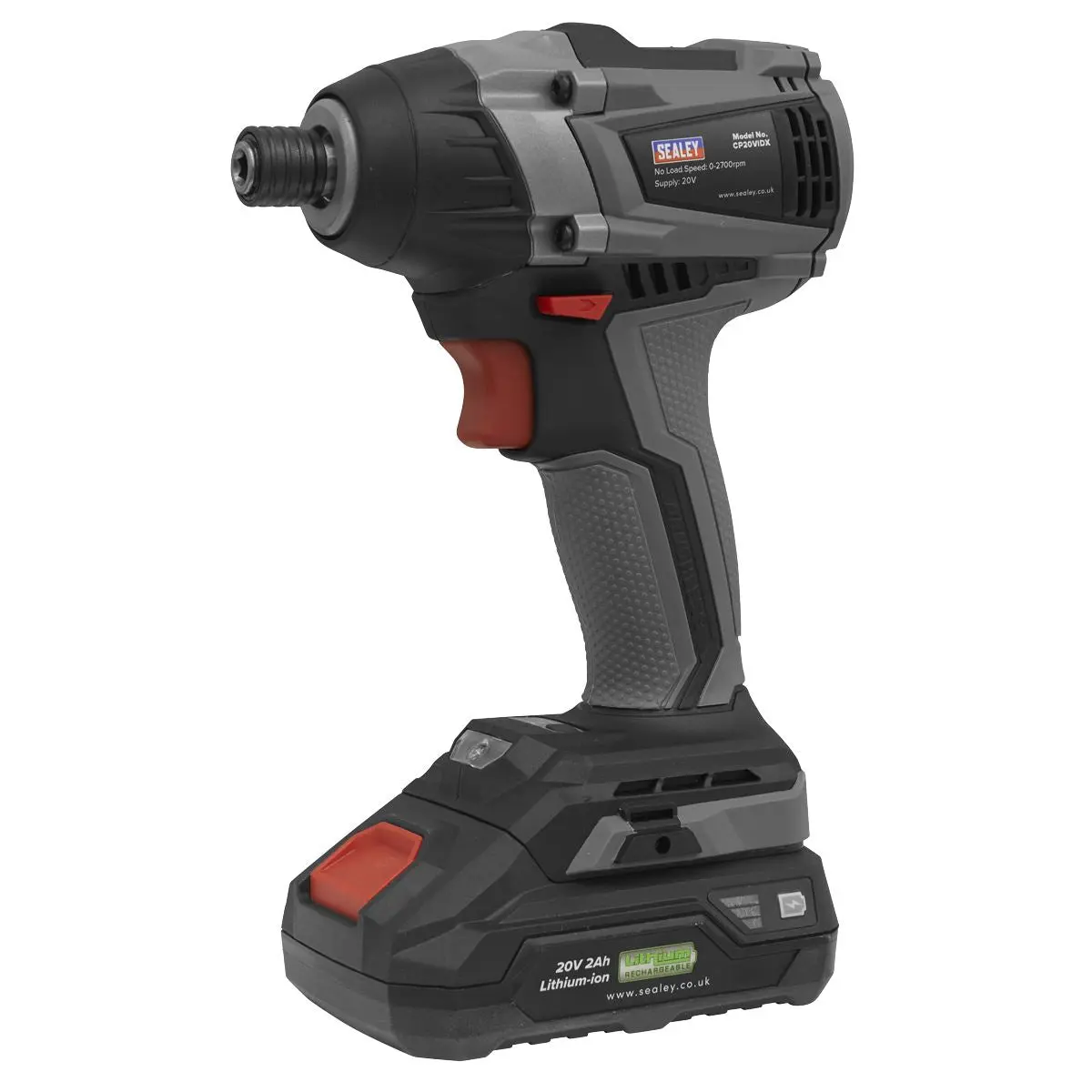 Sealey Premier Brushless Impact Driver 20V SV20 Series 1/4"Hex - Body Only - Image 3