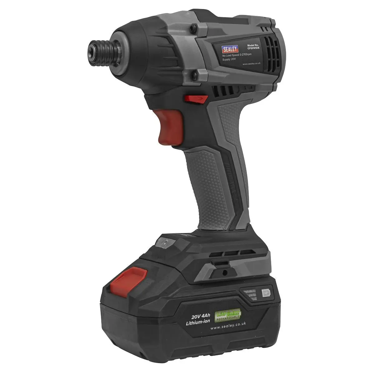 Sealey Premier Brushless Impact Driver 20V SV20 Series 1/4"Hex - Body Only - Image 6