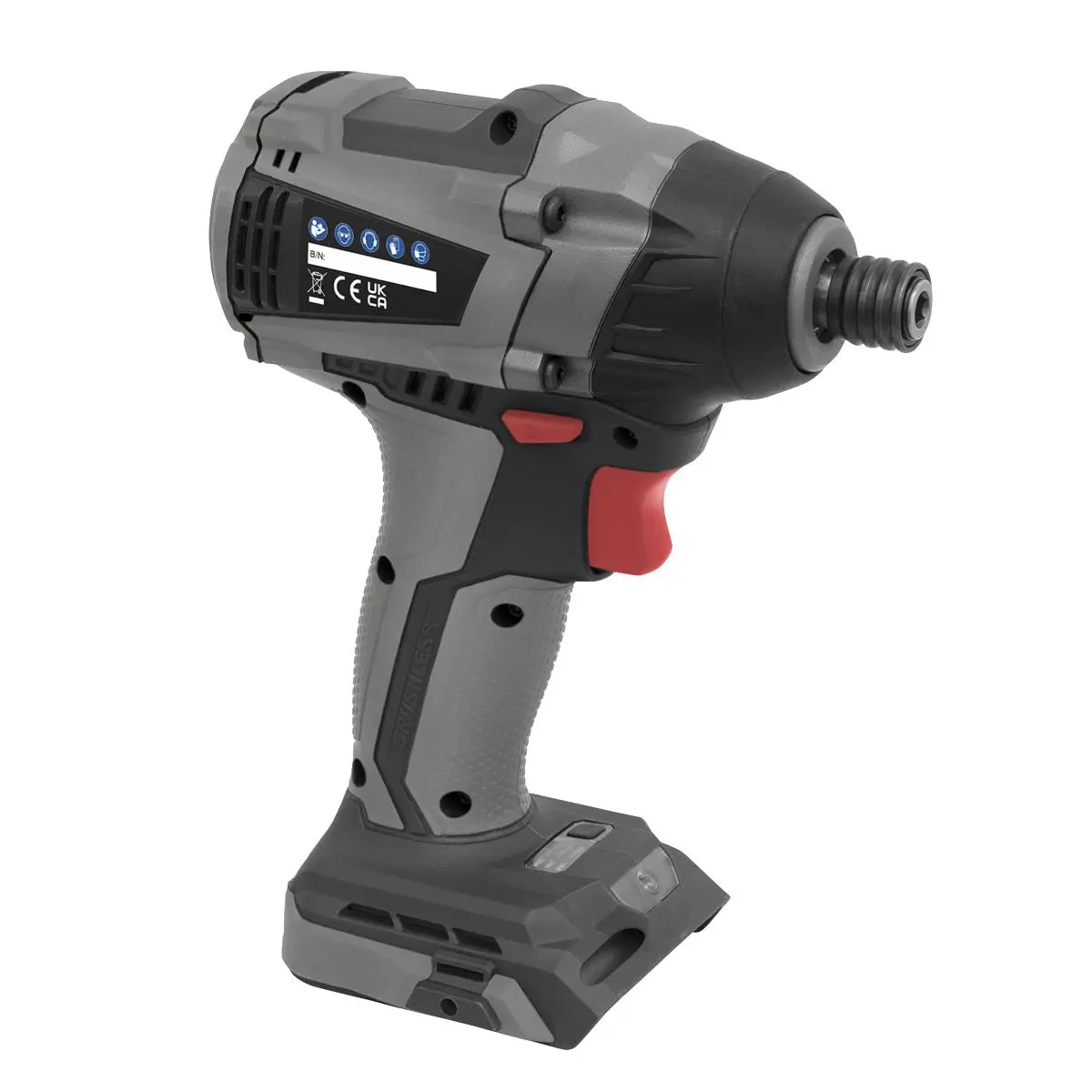 Sealey Premier Brushless Impact Driver 20V SV20 Series 1/4"Hex - Body Only - Image 7