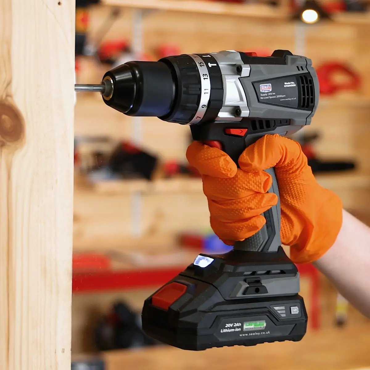 Sealey Premier Brushless Combi Drill Ø13mm 20V SV20 Series - Body Only - Image 10