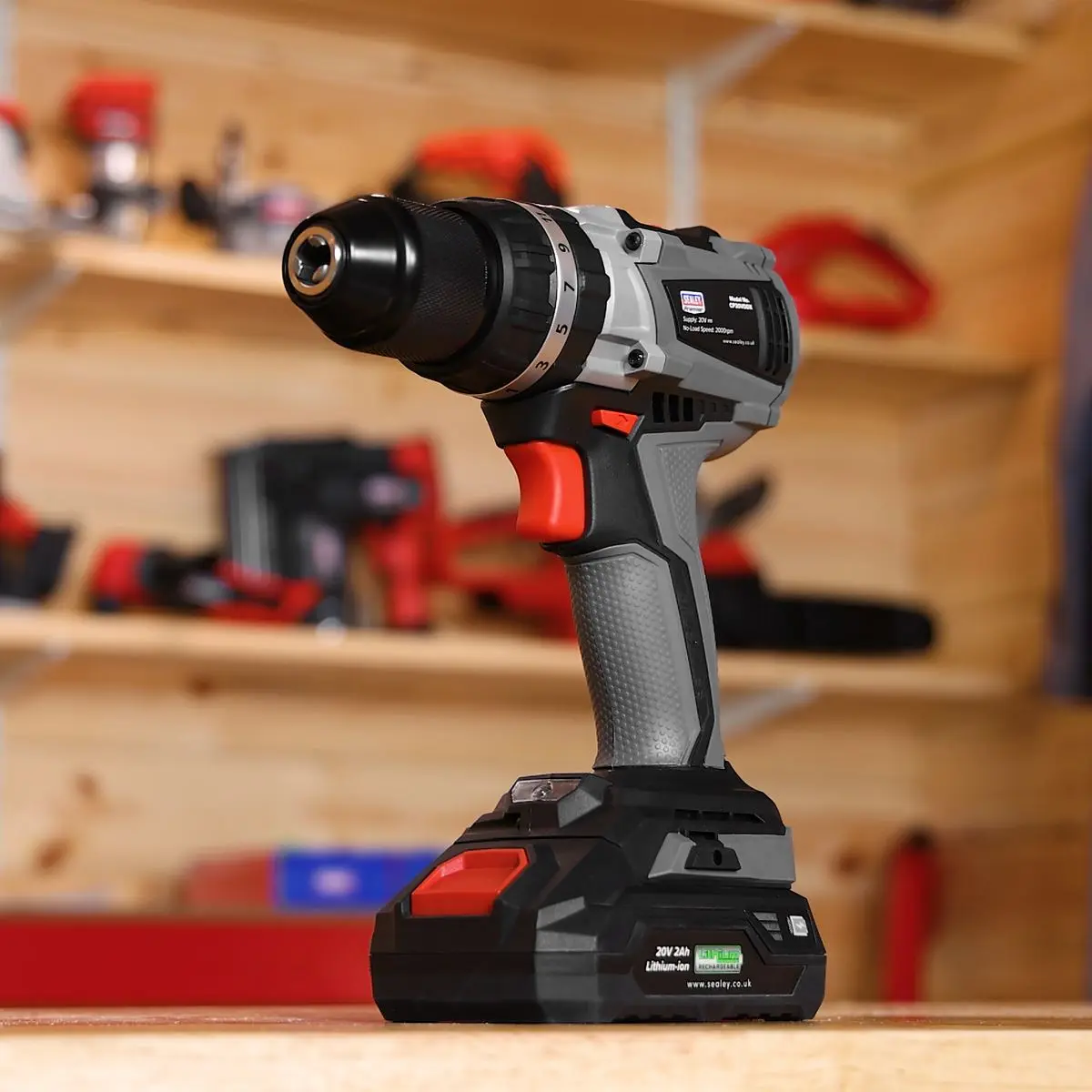 Sealey Premier Brushless Combi Drill Ø13mm 20V SV20 Series - Body Only - Image 7