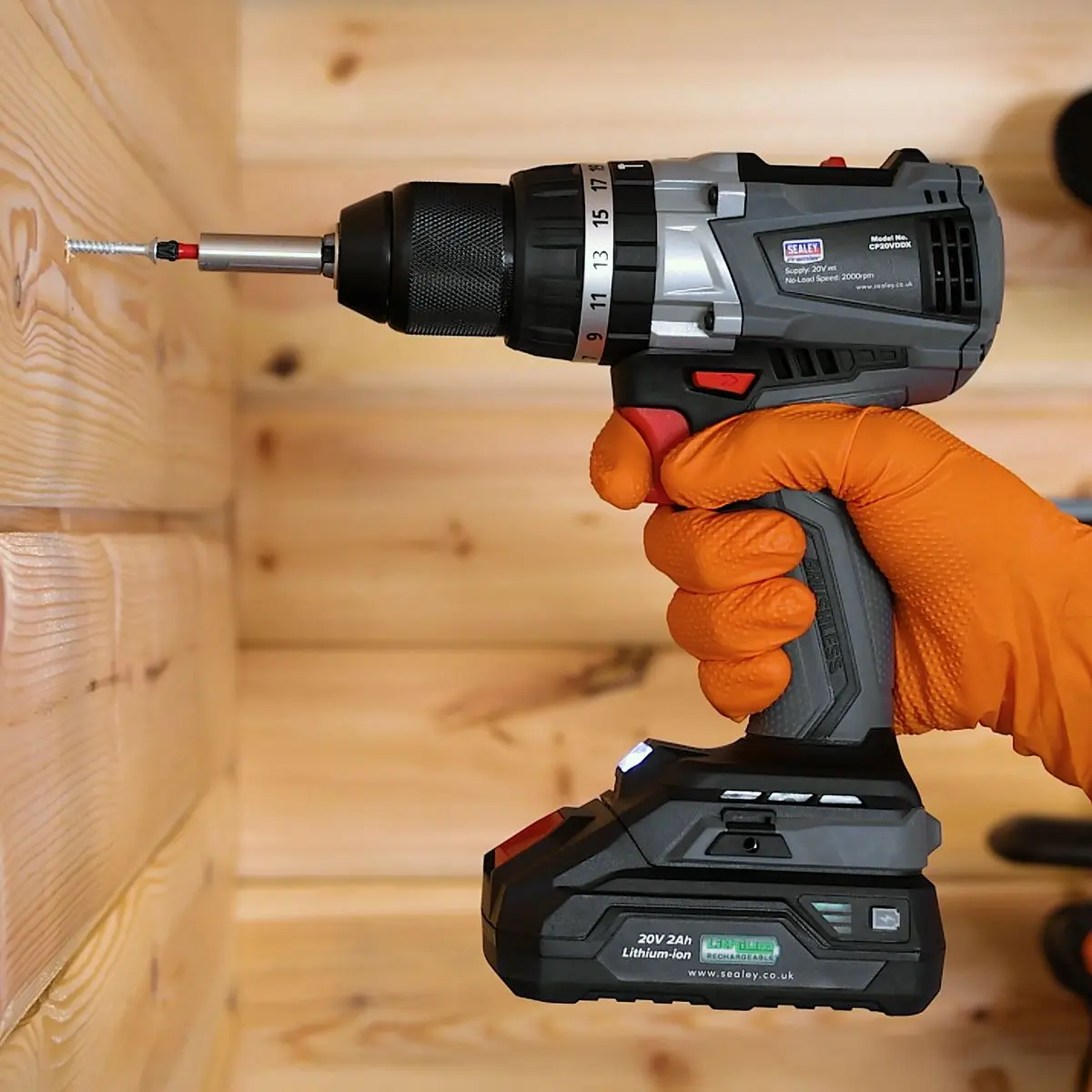 Sealey Premier Brushless Combi Drill Ø13mm 20V SV20 Series - Body Only - Image 9