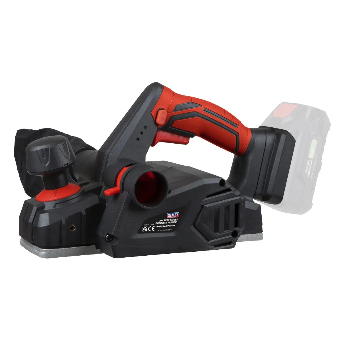 Sealey 20V SV20 Series Cordless Planer Kit - 2 Batteries - Image 3