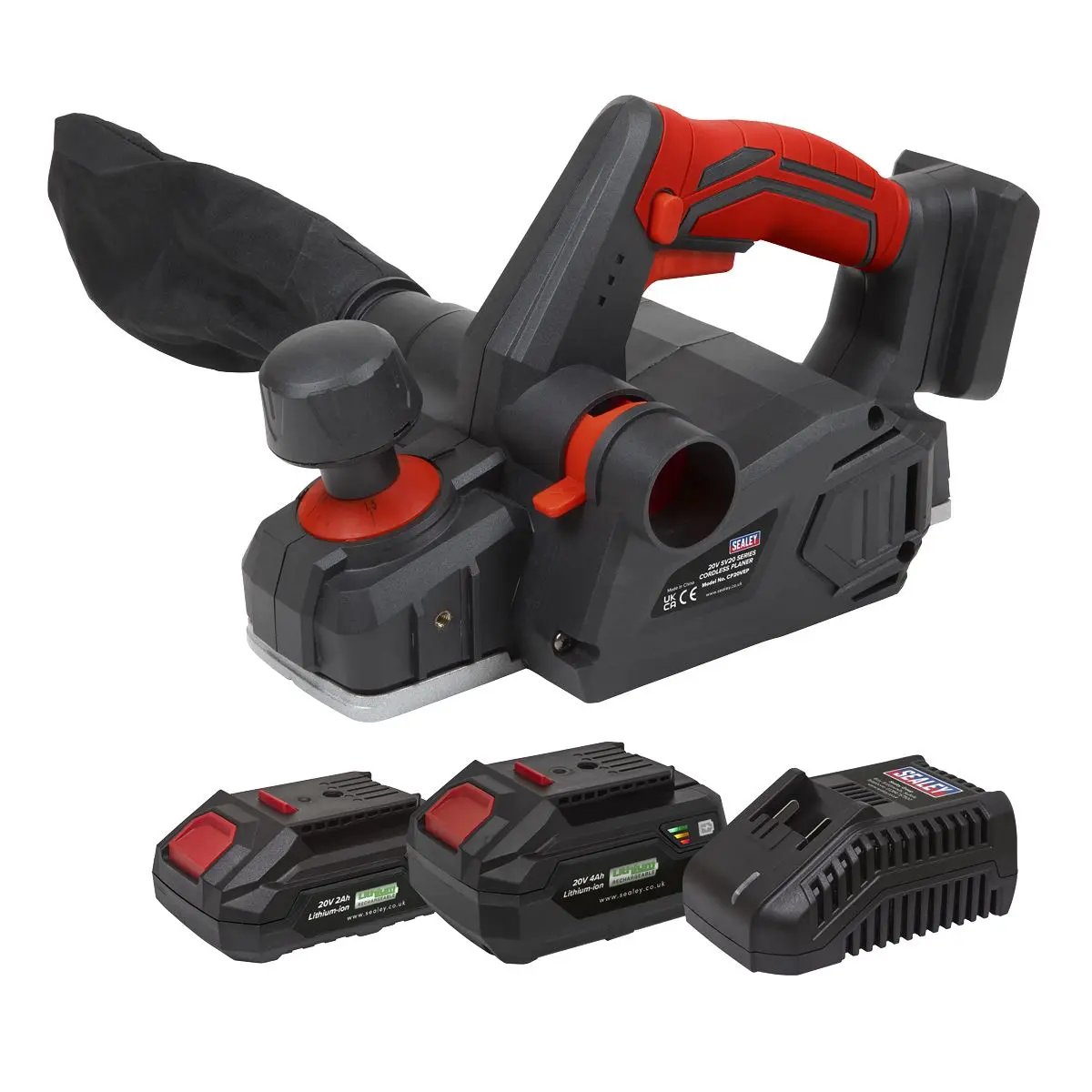 Sealey 20V SV20 Series Cordless Planer Kit - 2 Batteries - Image 8
