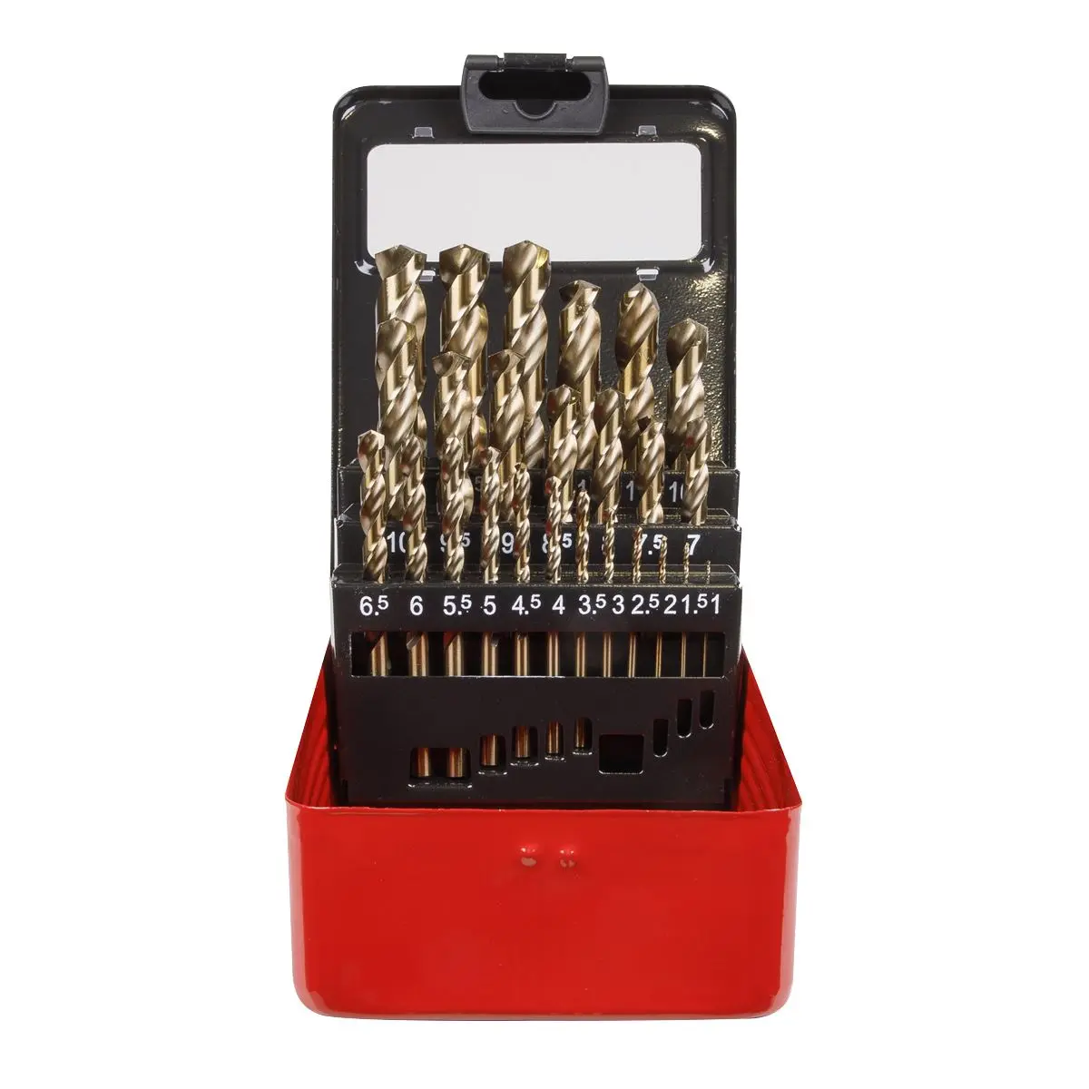 Sealey 25 Piece HSS Cobalt Split Point Fully Ground Drill Bit Set - Metric - Image 2