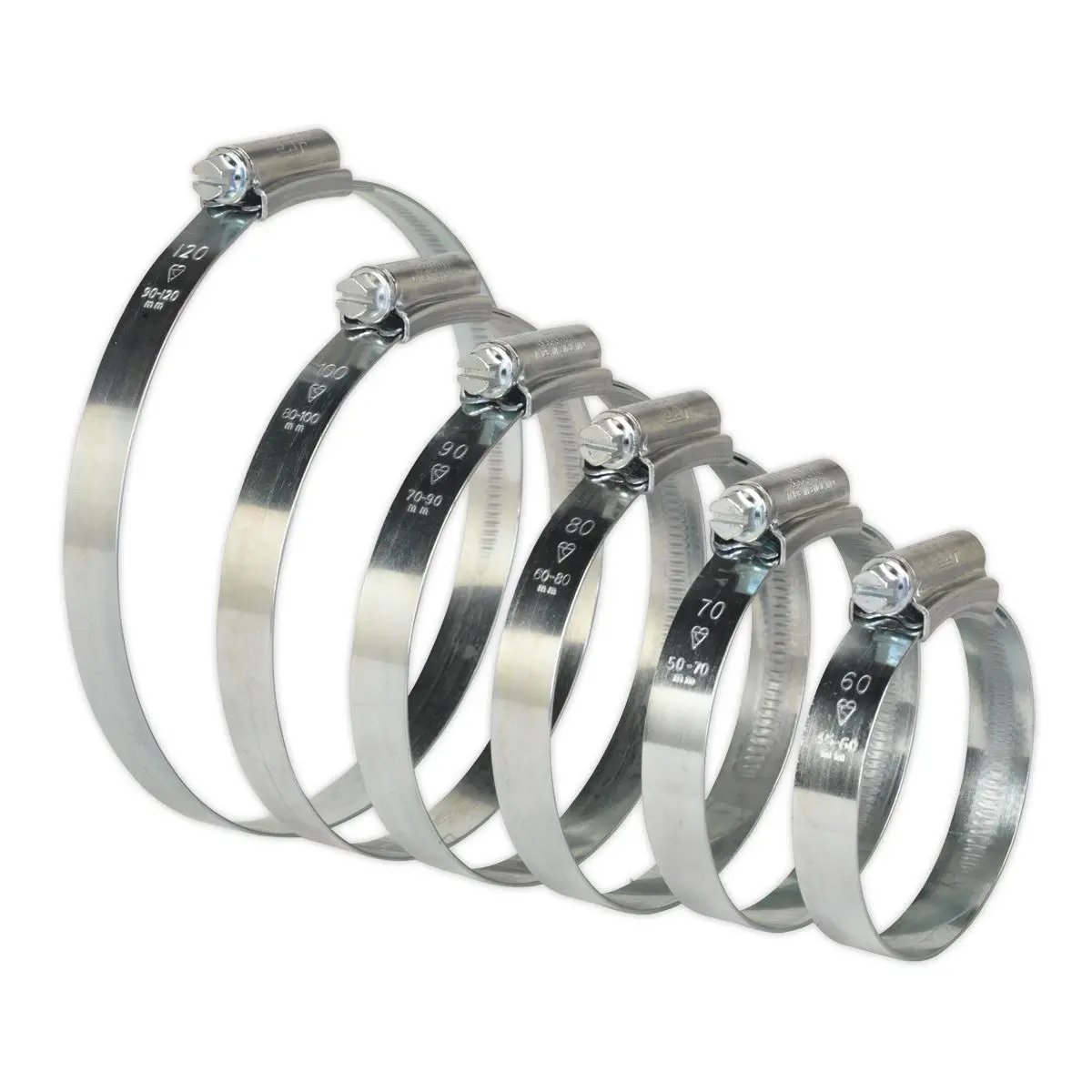 Sealey 26 Pack Hi-Grip Assorted Hose Clips