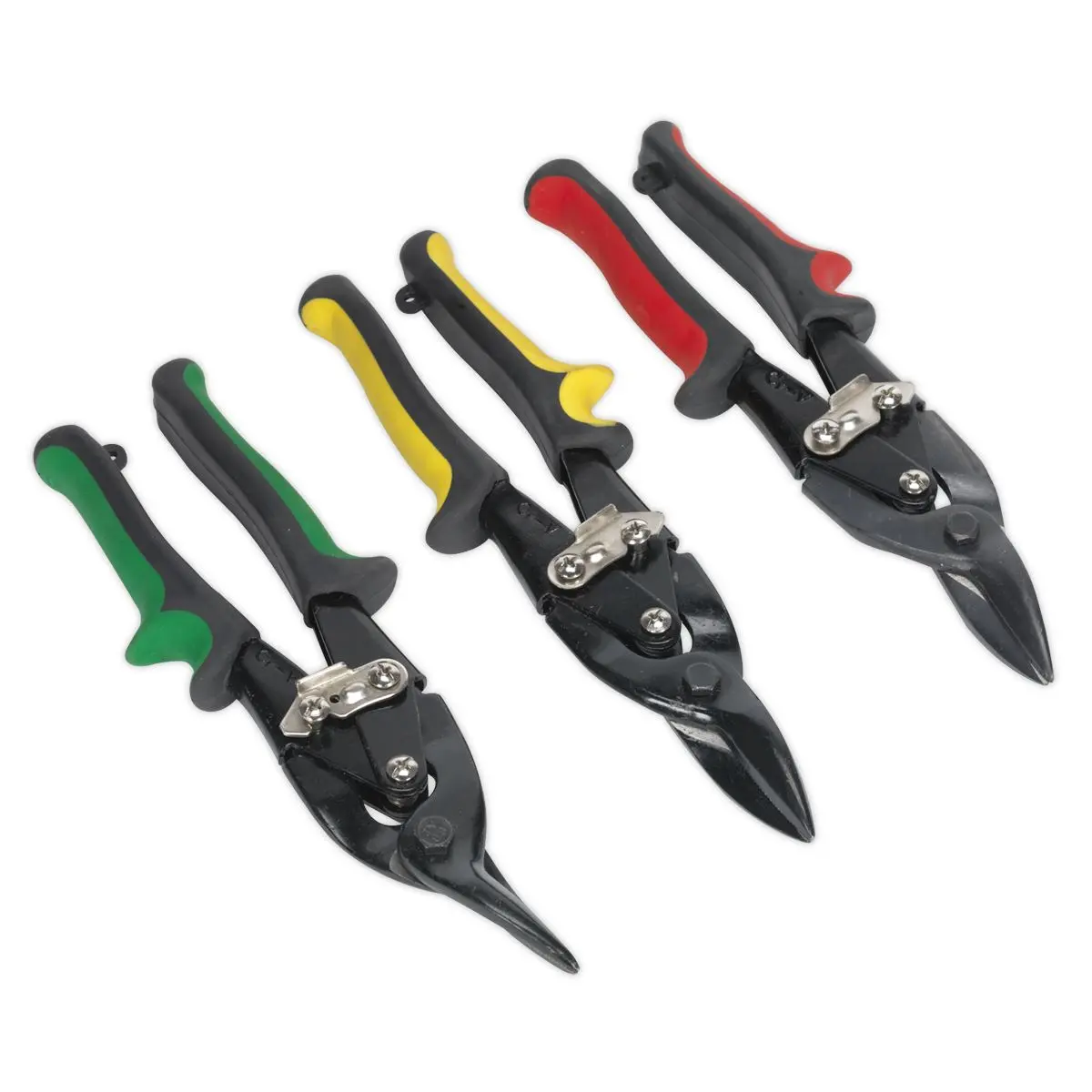 Sealey 3 Piece Aviation Tin Snip Set - Image 2