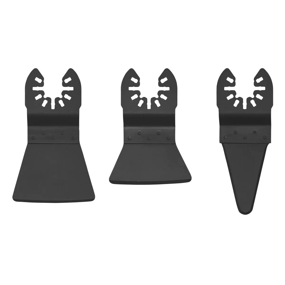 Sealey 3 Piece Quick Change Multi Tool Scraper Blade Set Rigid Flexible Sharp - Image 3
