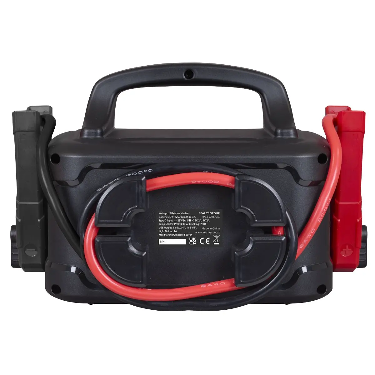 Sealey 3500A 12/24V Lithium Jump Starter Power Pack - Image 9