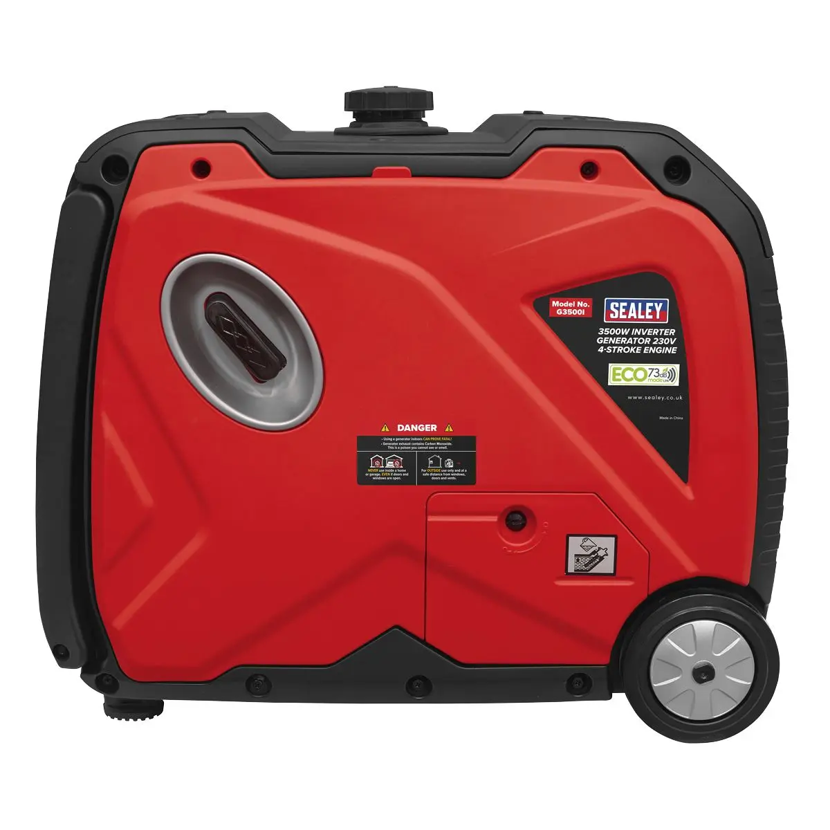 Sealey 3500W Inverter Generator 230V - 4-Stroke Engine - Image 6