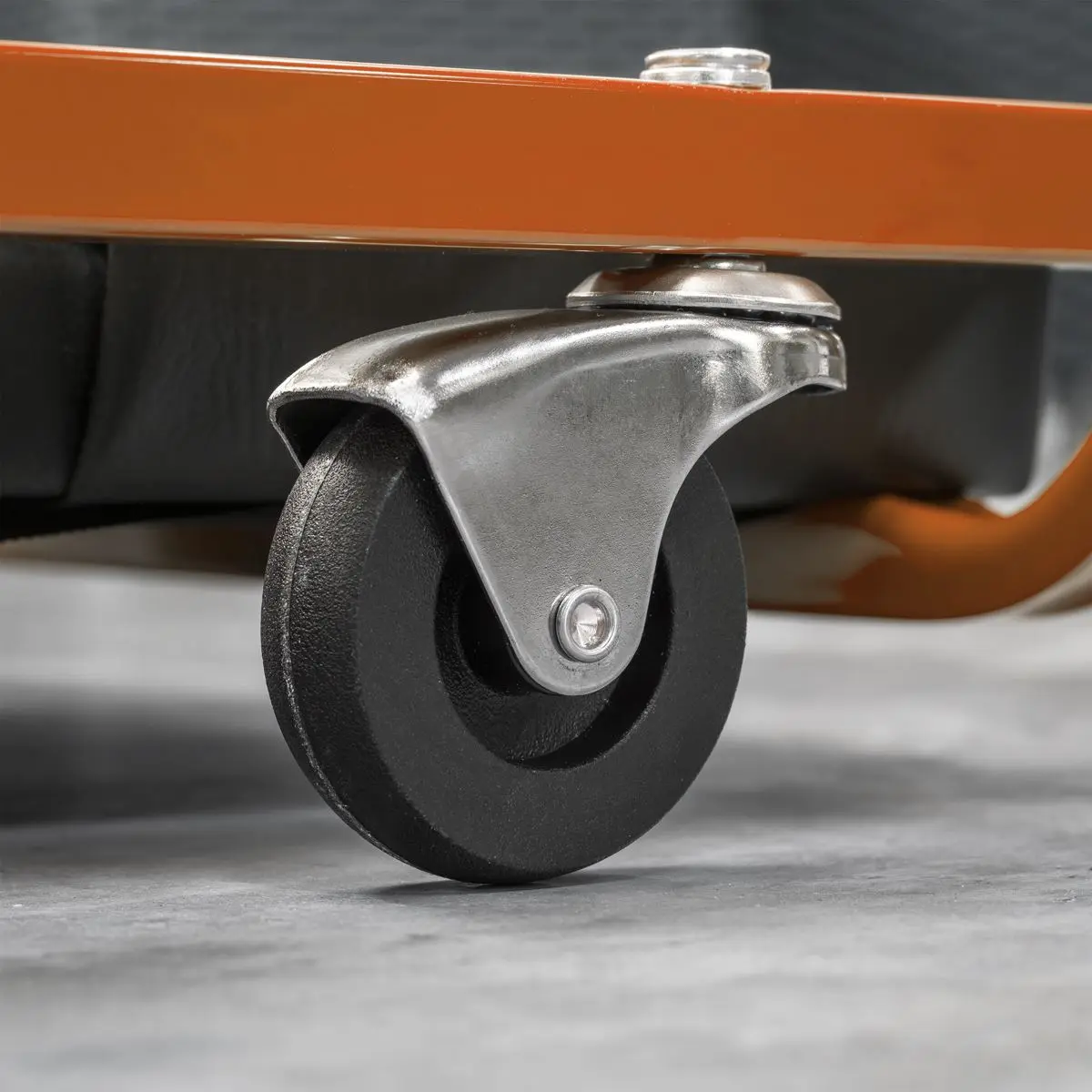 Sealey American-Style Deluxe Creeper 36" with Steel Frame & 6 Wheels - Orange - Image 5