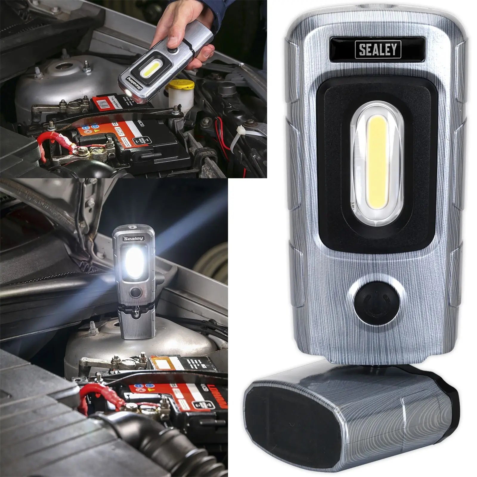 Sealey 360 COB LED Rechargeable Inspection Lamp 300 Lumens - Image 15
