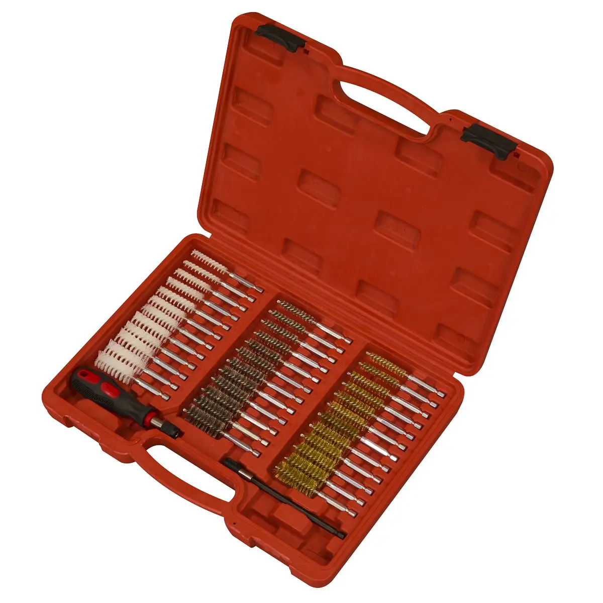 Sealey 38pc Cleaning Brush Set Injector Bore - Image 11