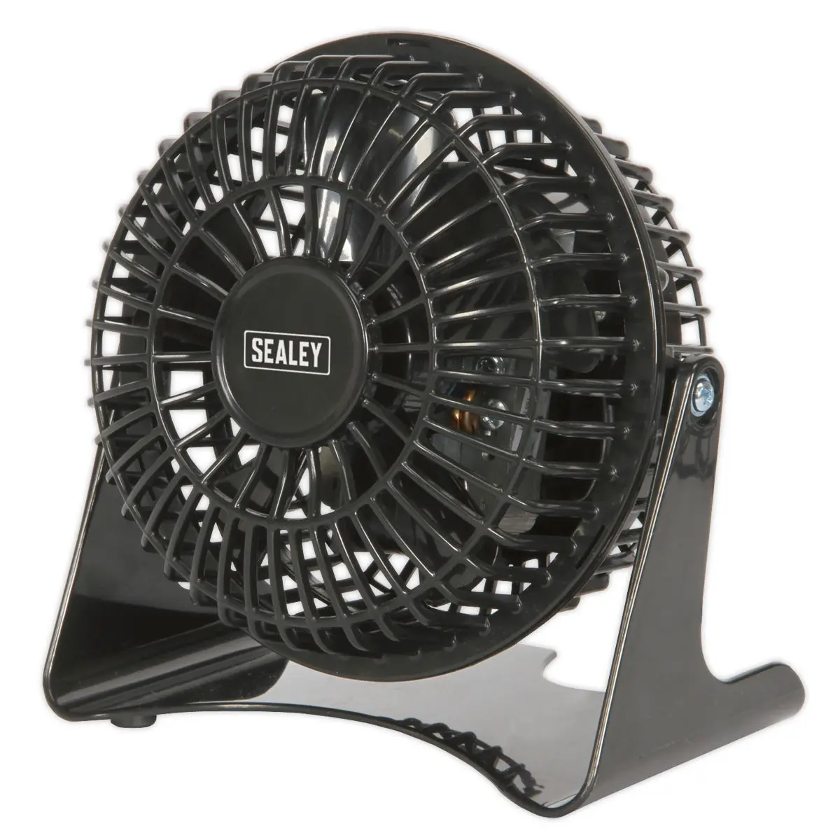 Sealey 4" Mini Desk Fan 230V Bedside Table Air Conditioning Summer Pivoting - Image 6