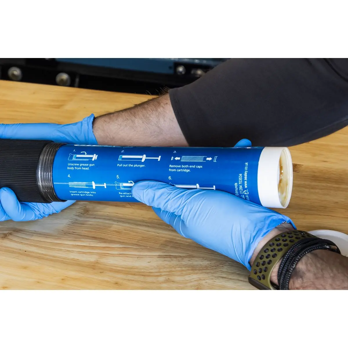 Sealey 400g Grease Cartridge EP2 Lithium - Image 2