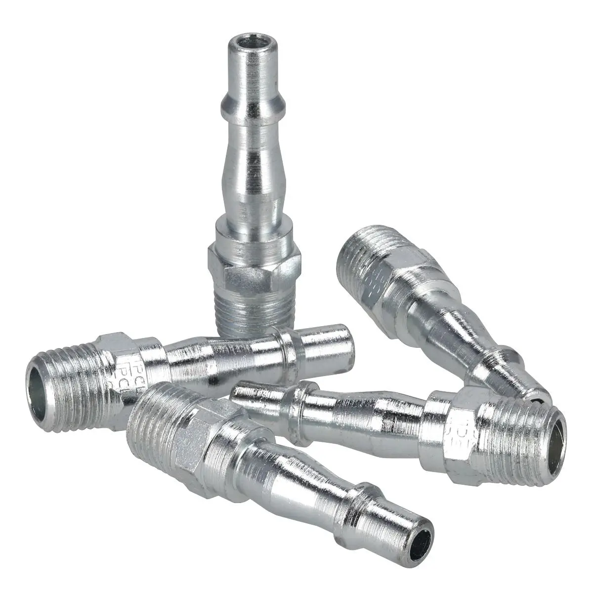 Sealey 5 Pack 1/4" BSPT Male Screwed Bayonet Adaptor Air Line Fitting Connector - Image 3