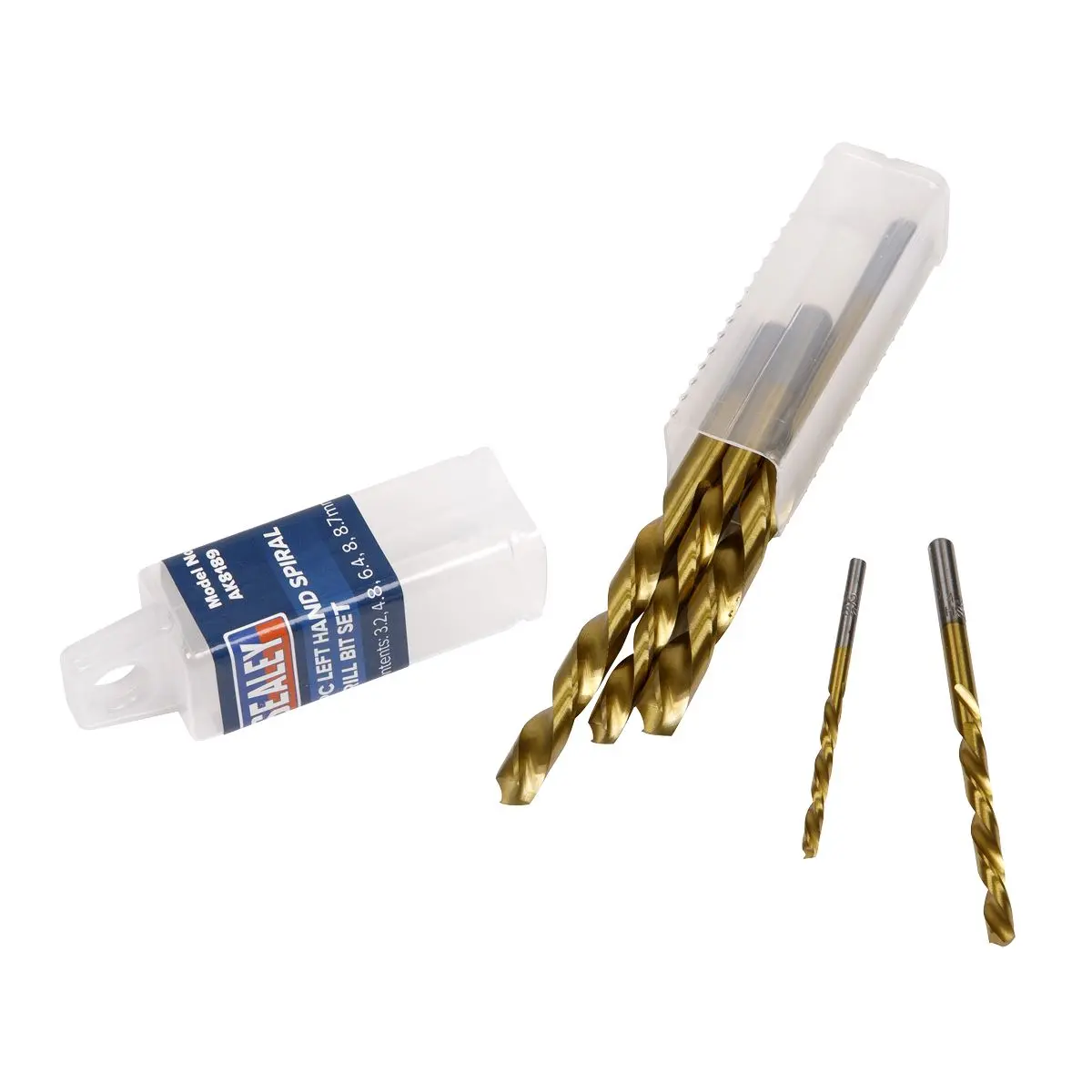 Sealey 5 Piece Left Hand Spiral Drill Bit Set Screw Stud Extraction Remover Removal - Image 2