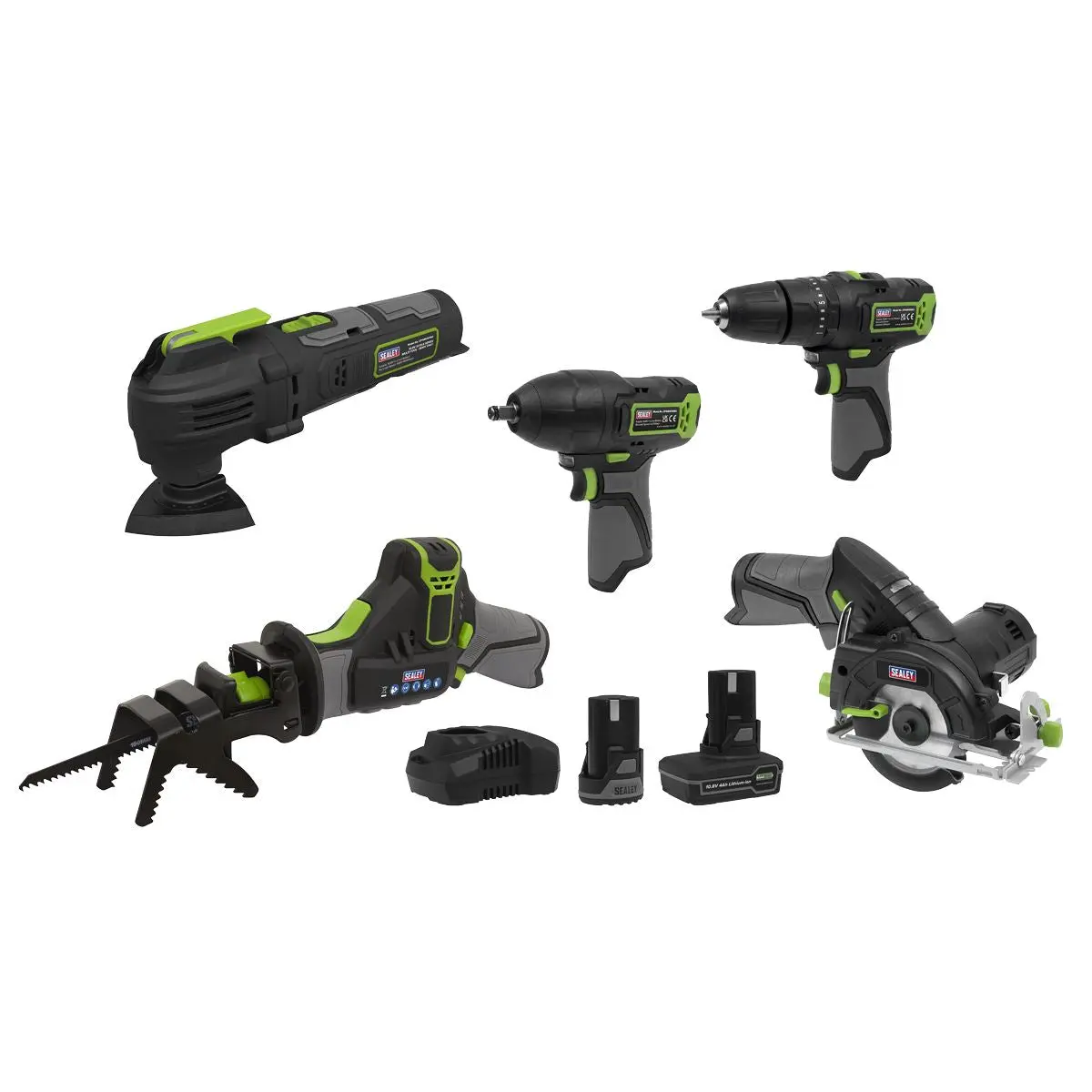Sealey 5 x 10.8V SV10.8 Series Cordless Combo Kit - 2 Batteries - Image 8