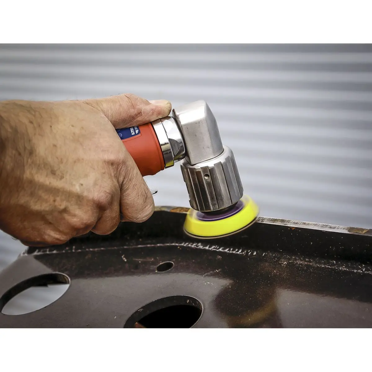 Sealey Air Orbital Sander 50mm Mini Disc Compressor Sanding Tool 1/4" BSP - Image 6