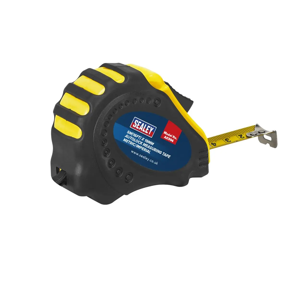 Sealey 5m Autolock Tape Measure 19mm Blade Metric/Imperial - Image 2