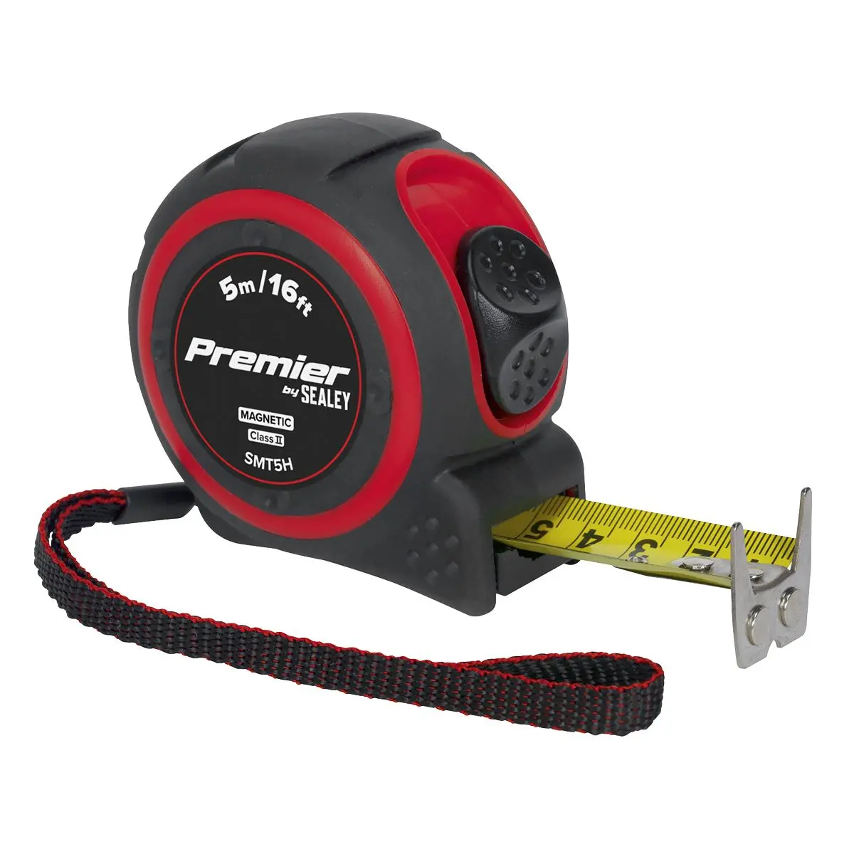Sealey 5m or 8m Heavy Duty Tape Measure Rubber Body - Image 7
