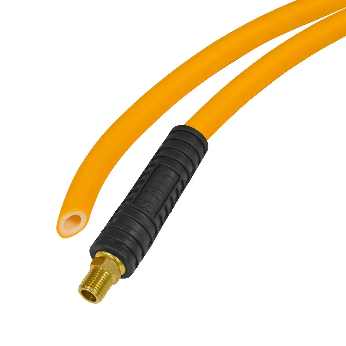 Sealey High-Visibility Hybrid Air Hose with 1/4"BSP Unions 5m x 8mm - Image 2