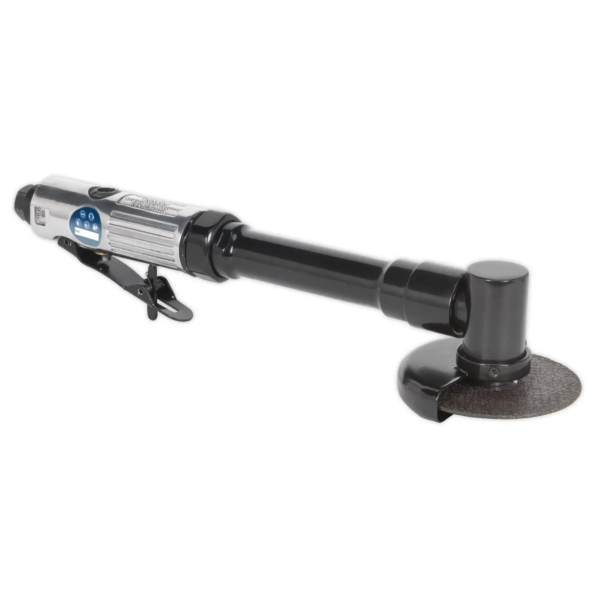 Sealey 75mm Long Reach Air Angle Cut Off Cutting Tool Air Grinder Saw 1/4" BSP - Image 3