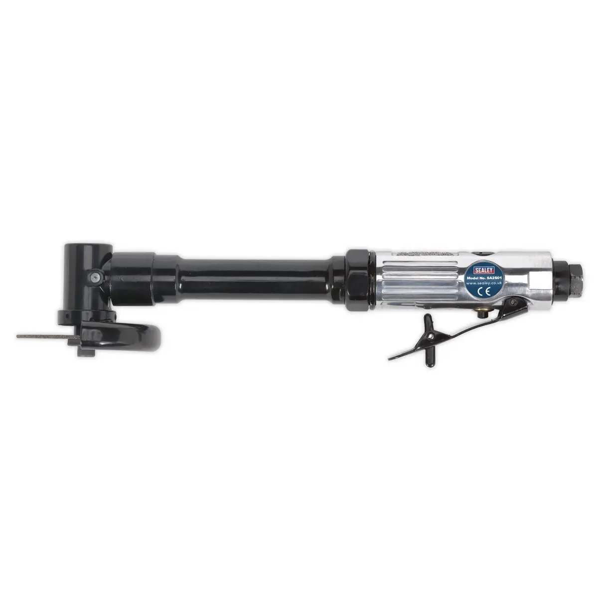 Sealey 75mm Long Reach Air Angle Cut Off Cutting Tool Air Grinder Saw 1/4" BSP - Image 5