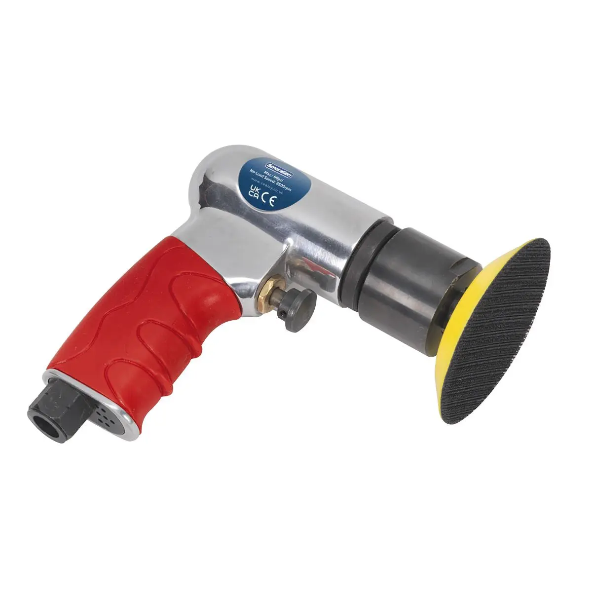 Sealey 75mm Mini Air Polisher 1/4" BSP Hook & Loop Buffing Polishing - Image 7