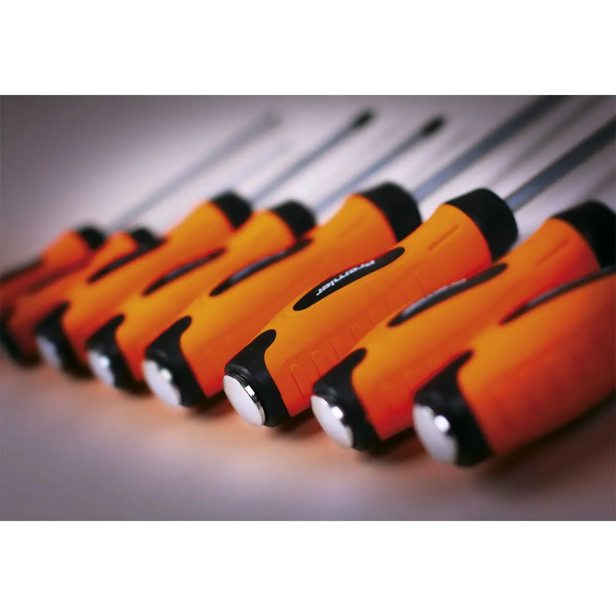 Sealey Premier Screwdriver Set 8pc Hammer-Thru Hi-Vis Orange - Image 3