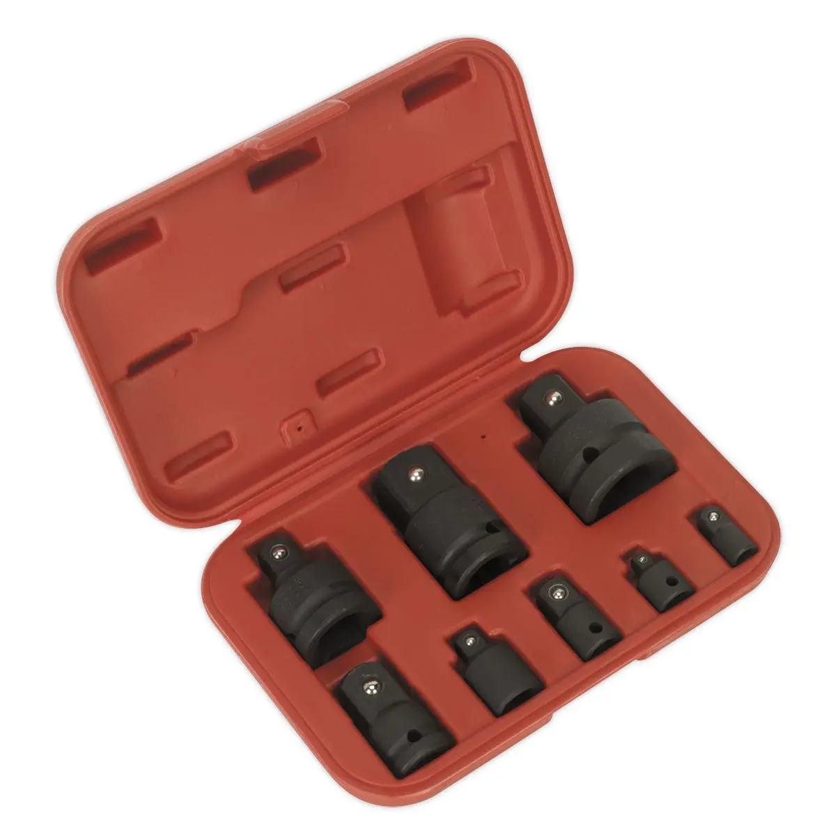 Sealey 8 Piece Impact Socket Adaptor Reducer Set 1/4" 3/8" 1/2" 3/4" 1