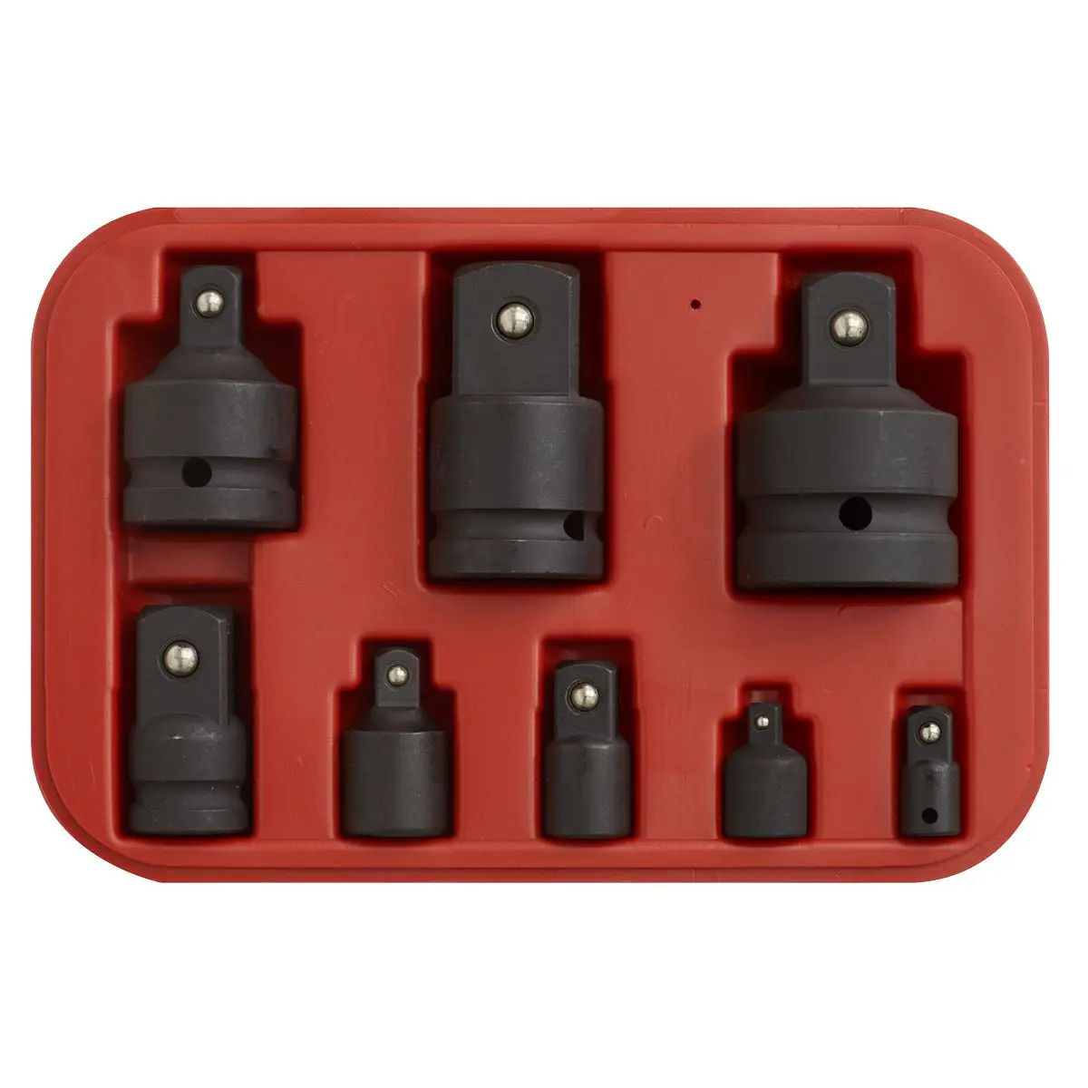 Sealey 8 Piece Impact Socket Adaptor Reducer Set 1/4" 3/8" 1/2" 3/4" 1 - Image 4