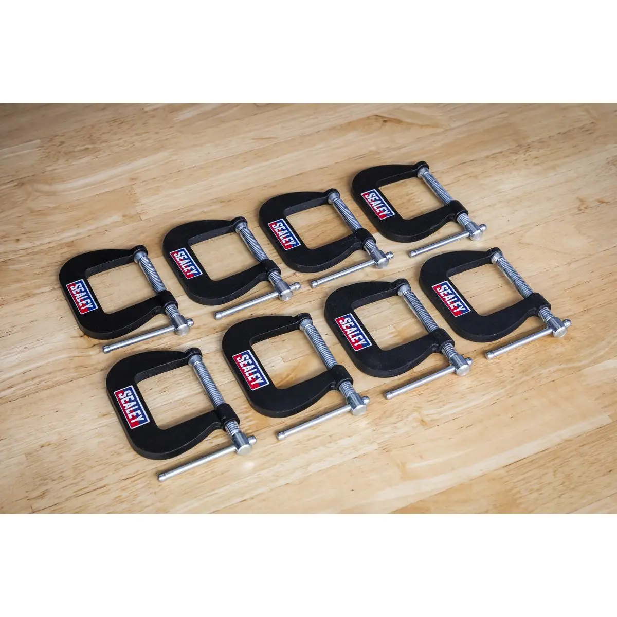Sealey Junior C-Clamp 8pc Set - 38mm x 38mm - Image 10