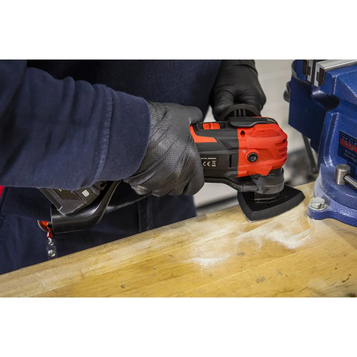Sealey 9pc Detail Sander - 90mm Sanding Sheet Set - Image 5