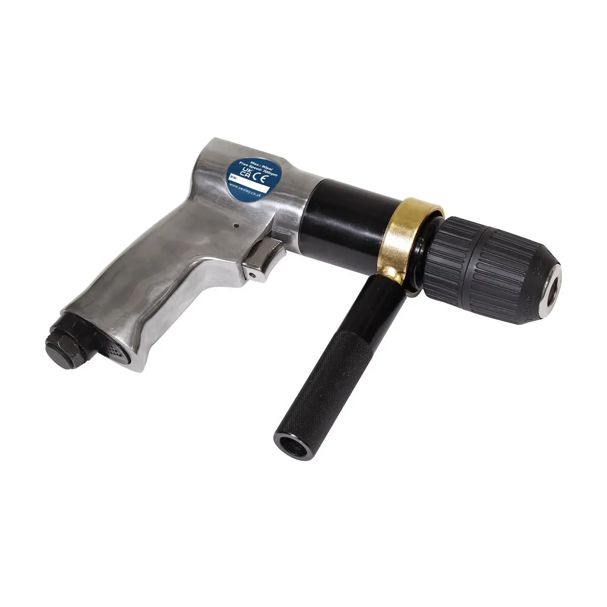 Sealey Air Drill Ø13mm 700rpm Reversible Keyless Chuck - Image 3
