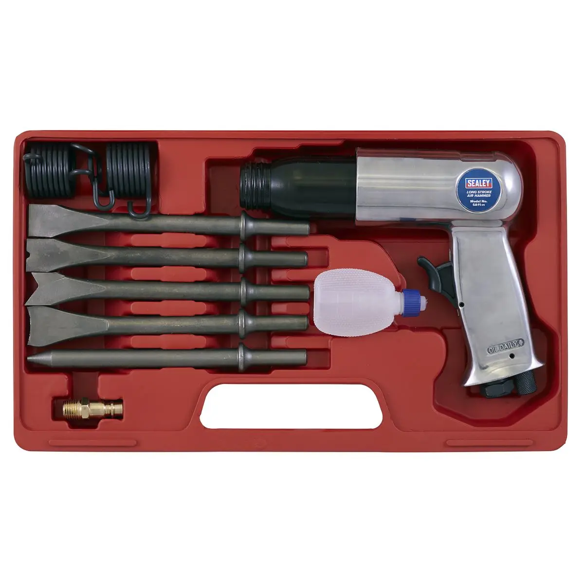 Sealey Air Hammer with Chisels Long Stroke Air Tool Workshop Garage - Image 6
