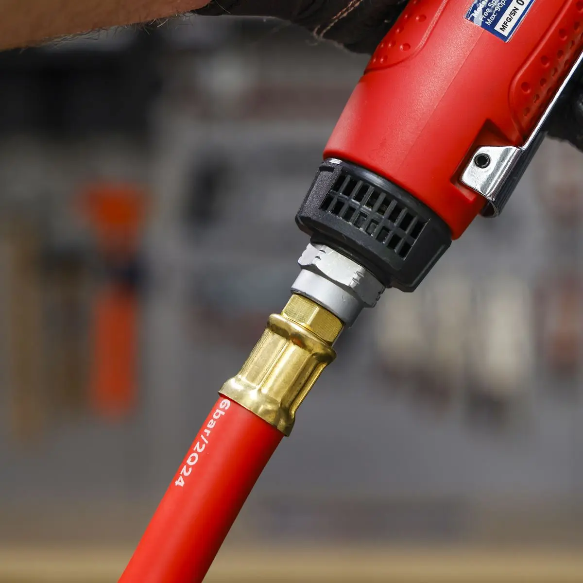 Sealey Air Hose with 1/4"BSP Unions 5m x 10mm - Image 6