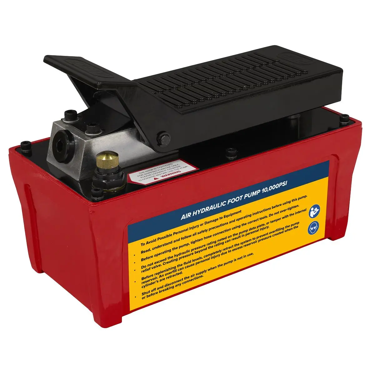 Sealey Air Hydraulic Foot Pump 10,000psi