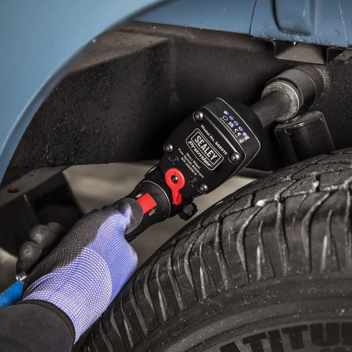 Sealey Premier Air Impact Wrench 1/2"Sq Drive Super Stubby - Twin Hammer - Image 6